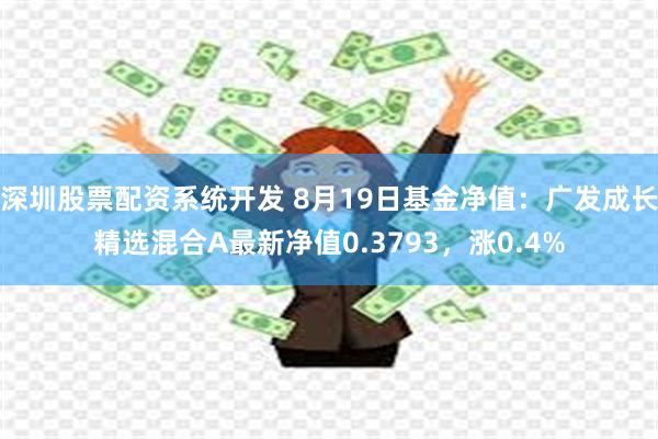 深圳股票配资系统开发 8月19日基金净值：广发成长精选混合A最新净值0.3793，涨0.4%