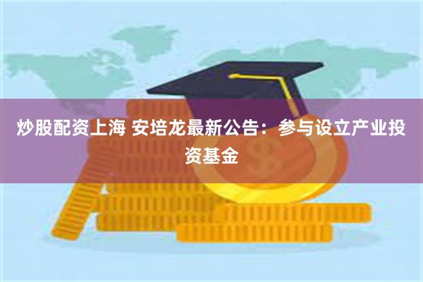 炒股配资上海 安培龙最新公告：参与设立产业投资基金